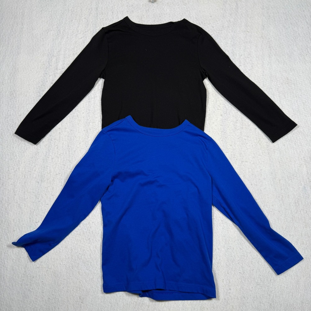 Wonder Nation Boys Long Sleeve T-Shirt 4 Pack Camo Black Blue Red Size M 8 - Picture 3 of 7